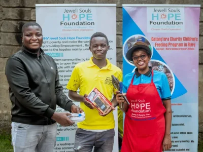 Rockey Africa partners with Jewell Souls Foundation to feed over 80 children
