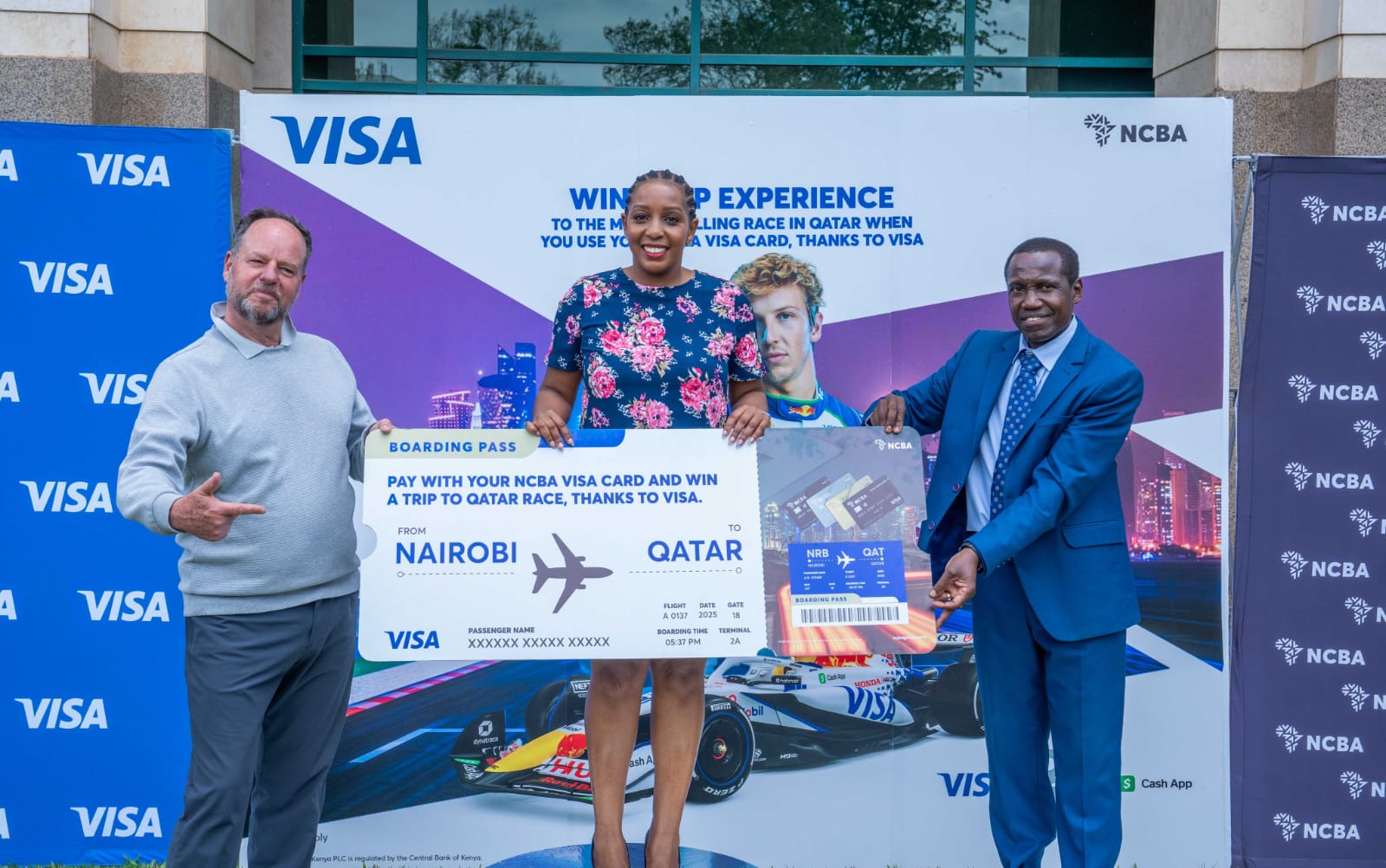 NCBA–Visa Sends Three Lucky Winners to Qatar for the Ultimate F1 Experience