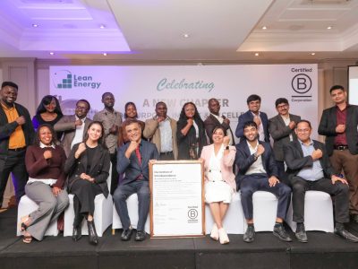Kenyan Clean Energy Firm Lean Energy Earns Global B Corp Certification