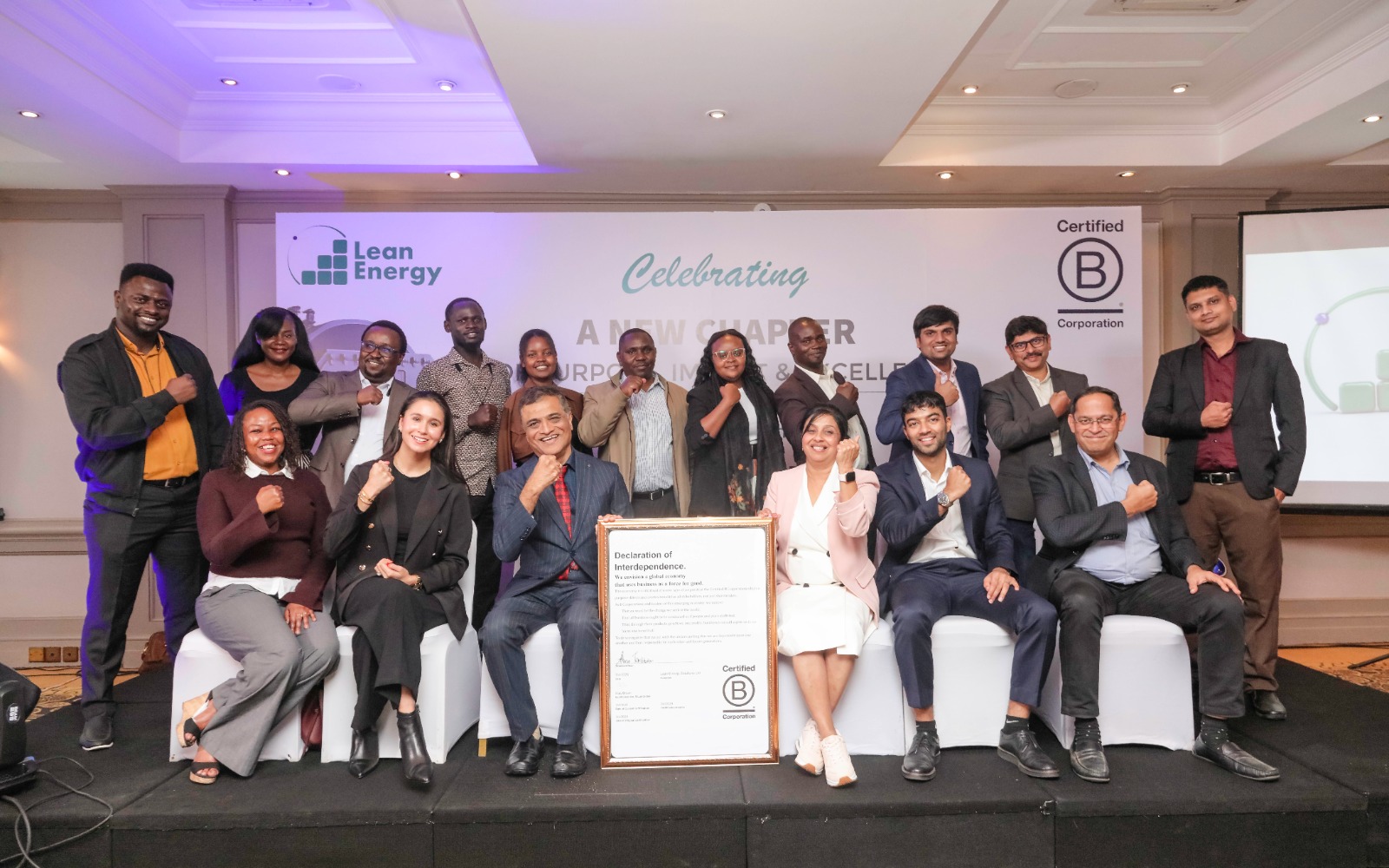 Kenyan Clean Energy Firm Lean Energy Earns Global B Corp Certification
